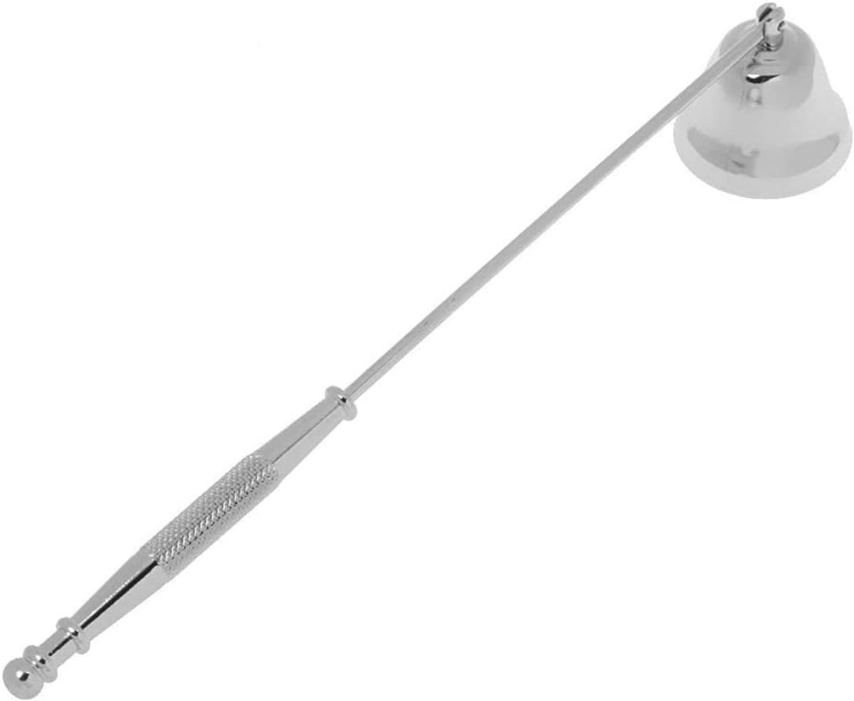 Stainless steel candle extinguisher with handle to safely remove candles (silver) - ShopVlot
