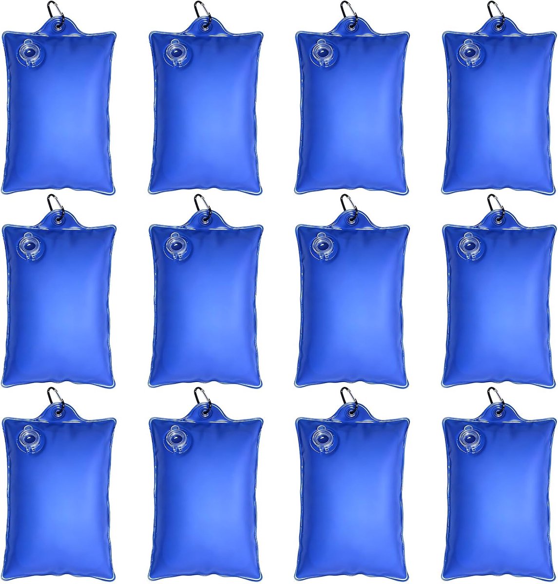 Pool Cover Weights Water Bag,12 Pieces Pool Water Bag,Pool Weighting Bag,Weighted Bag,Hanging Bag for Pool Covers,for - ShopVlot