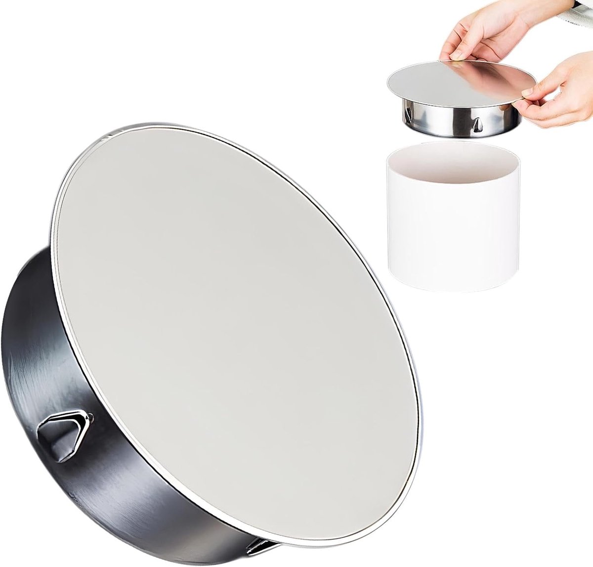 MOVKZACV 125mm Chimney Hole Cover, Stainless Steel Insert Tube End Cap, Durable Round Cover, Oven Hole Cover (14.8 x - ShopVlot