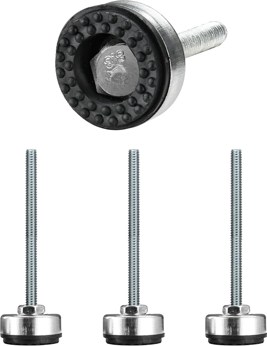 4Pcs Adjustable Legs, M8×100mm×Ø35mm Heavy Duty Machine Foot Furniture Leveling Feet Adjustable Leveling Feet for - ShopVlot