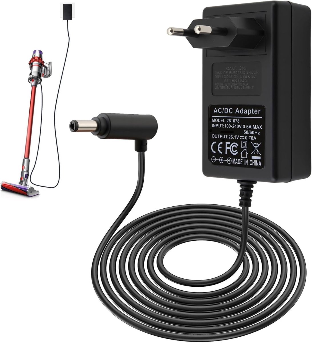 Charger 26.1 V Compatible with Dyson V8 V7 V6 Animal Absolute for SV03-11 DC58 DC59 DC60 DC61 DC62 DC72 DC74 Motorhead - ShopVlot