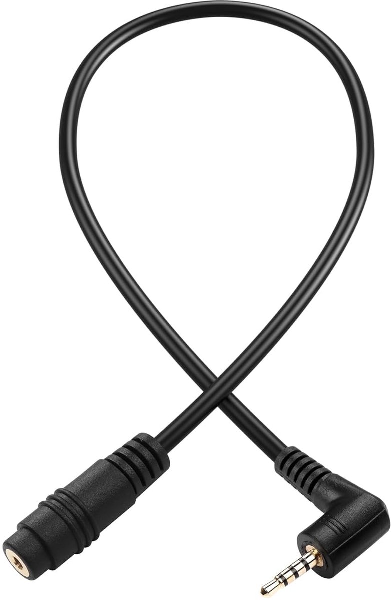 Rectangular Audio Extension Cable 2.5mm TRRS Male to Female Stereo Audio AUX Compatible with Headphones, Microphones - ShopVlot