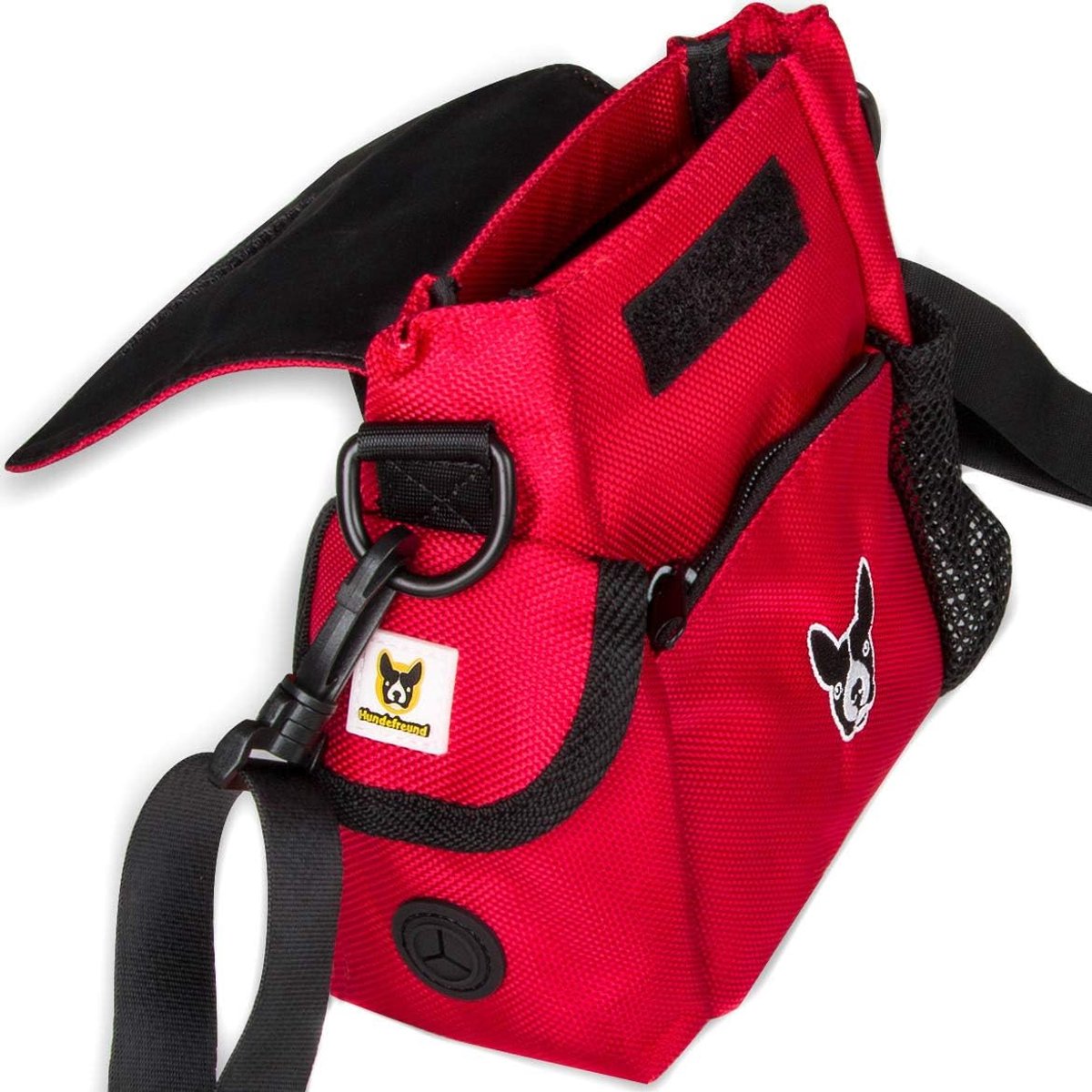 Hundefreund Reward Bag for Women in Handbag Design, Stylish Dog Treat Bag with 4 Compartments and 4 Carry Variations - ShopVlot