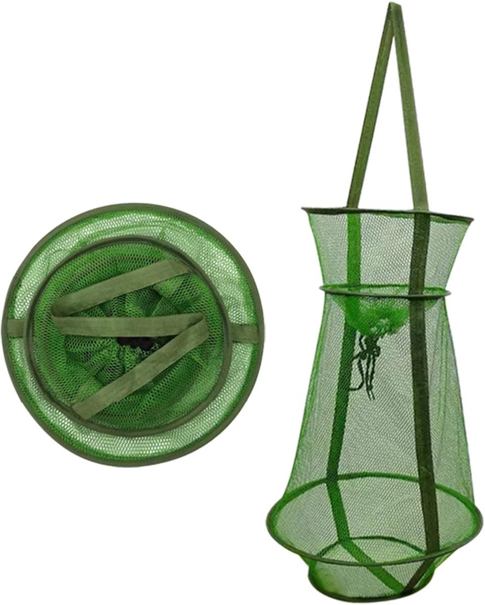 Foldable Fish Cage, Fishing Net, Fishing Basket, Fish Bag, Shrimp Basket for Bait, Rivis, Crab, Fish, Shrimp, Folding - ShopVlot