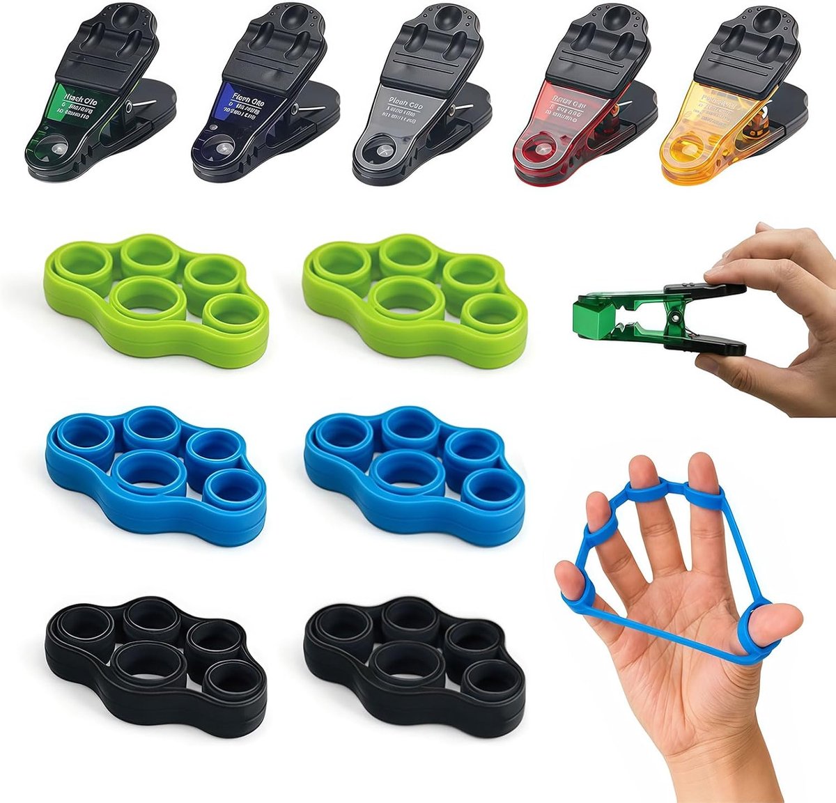 Vingertrainer Set Handtrainer Grijpkracht Trainer - ShopVlot