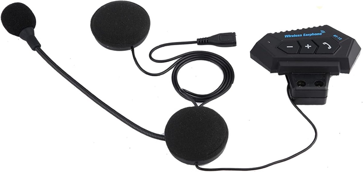 1 pair motorcycle helmet BT headset headphone speaker supports hands-free calling - ShopVlot