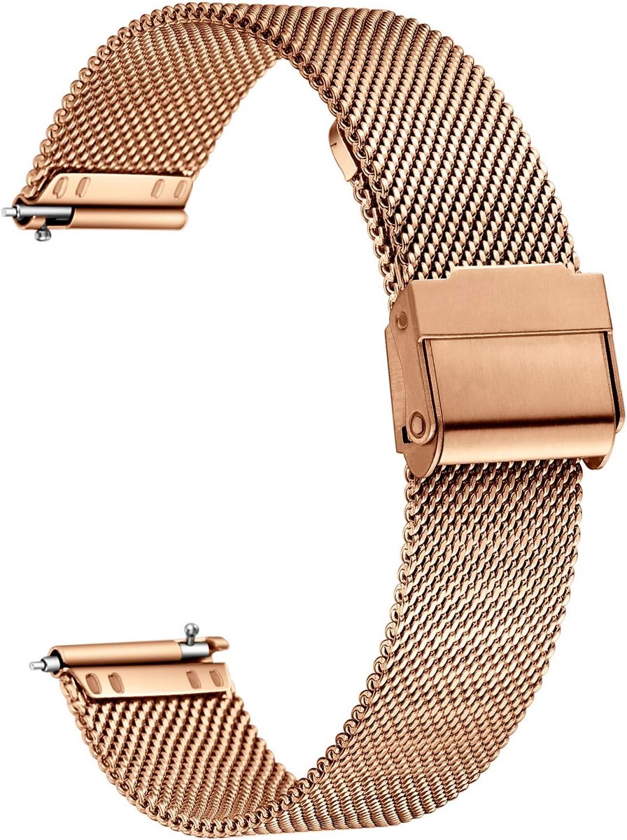 Stainless Steel Replacement Mesh Woven Watchband 12-24mm Width Quick Release for Women and Men - ShopVlot