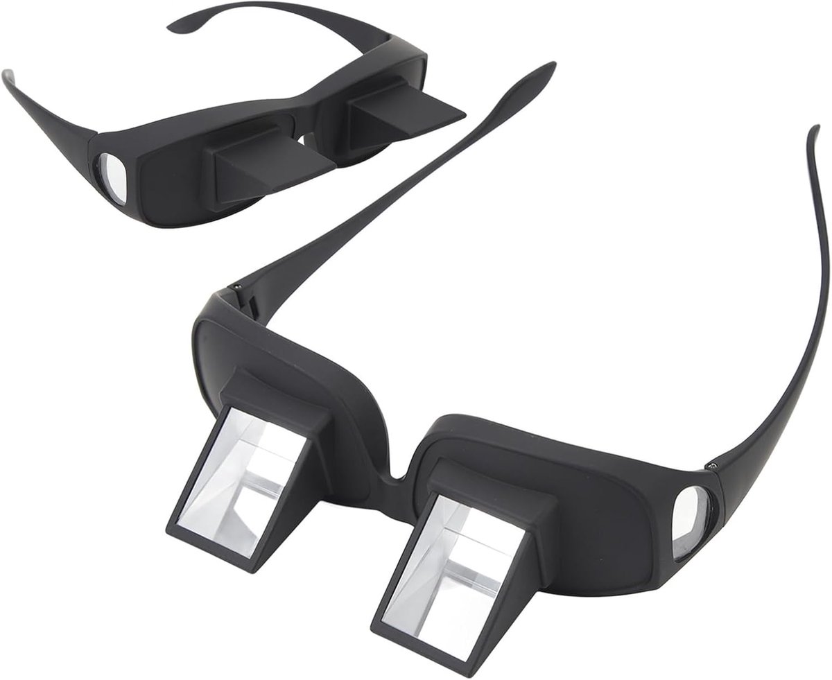 Lazy Mirror Glasses, Bed Prism Glasses, Horizontal Mirror, Lazy Readers Glasses, 90° Prism Glasses for Reading and - ShopVlot