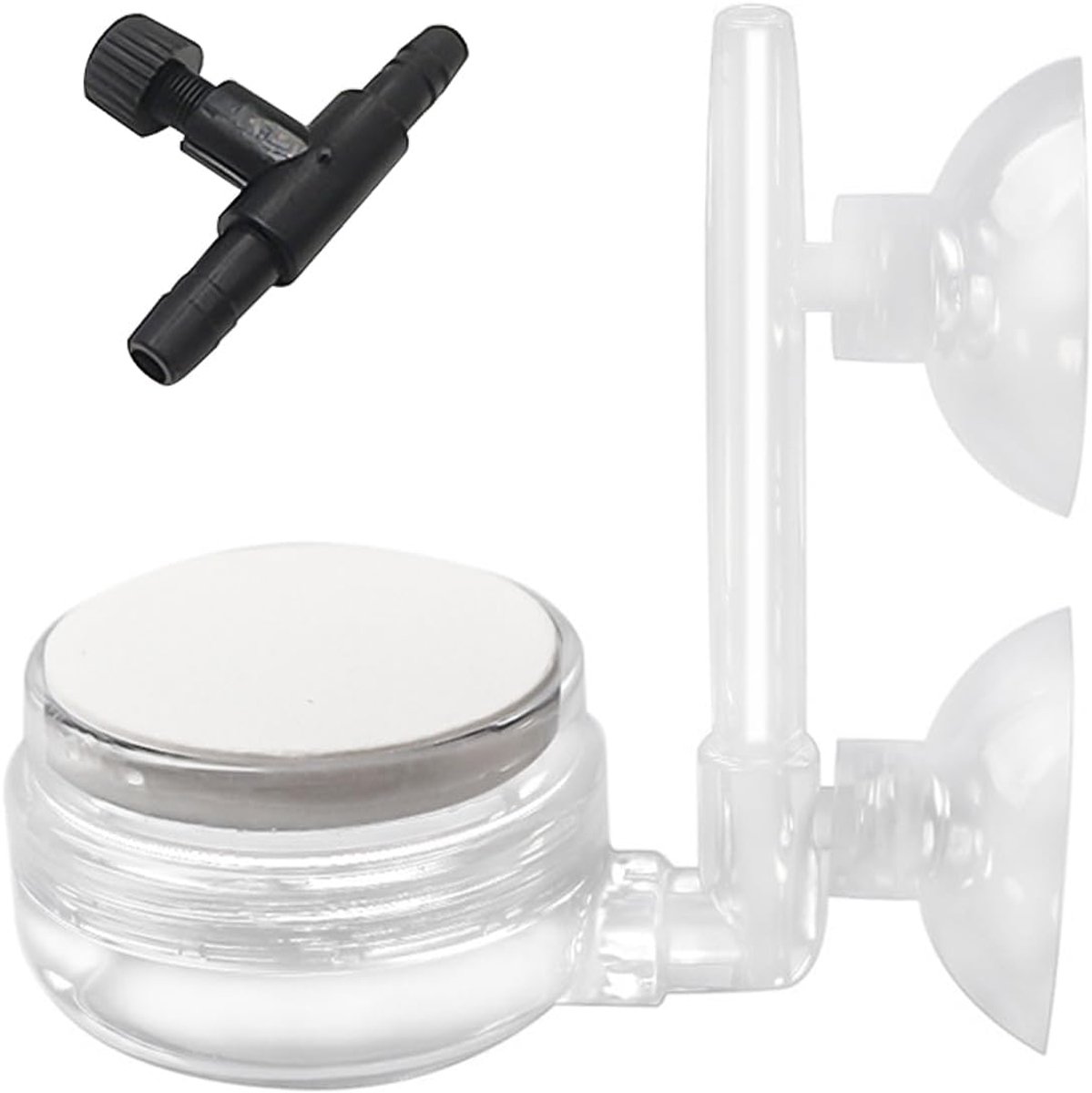 KRYMSON 1 x Aquarium Air Disc, Removable Oxygen Disc, Aquarium Air Stone, Nano Air Stone, Quiet Carbon Dioxide - ShopVlot