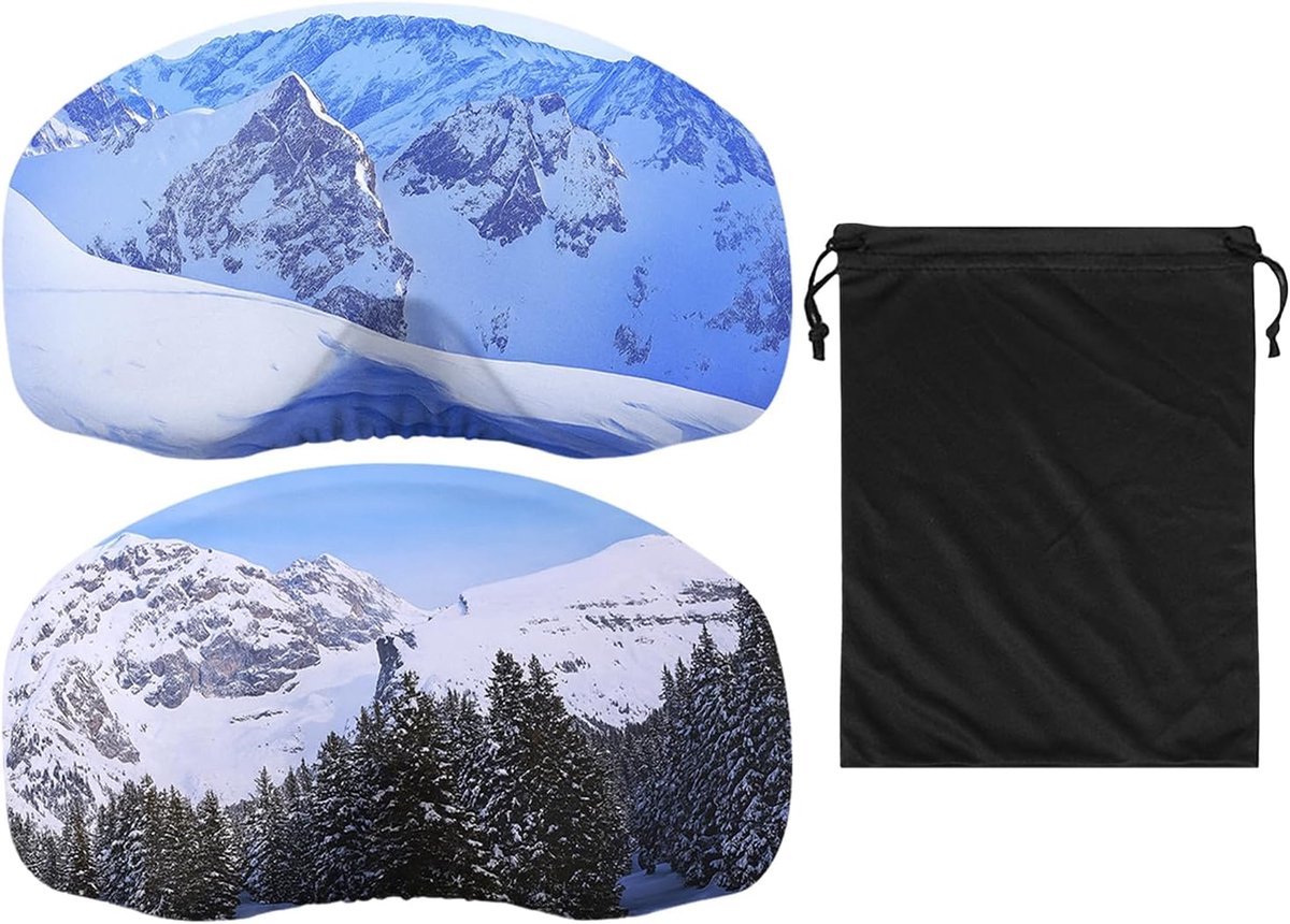 2 Skibrillen Opslag Beschermhoezen En 1 Goggle Tas, Zacht En Delicaat, Stofdicht En Krasbestendig, Beschermende - ShopVlot
