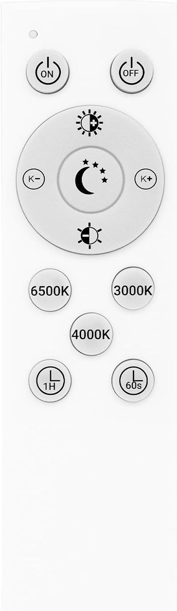 Pesaur LED ceiling light flat 58x20cm 3200LM remote control - ShopVlot