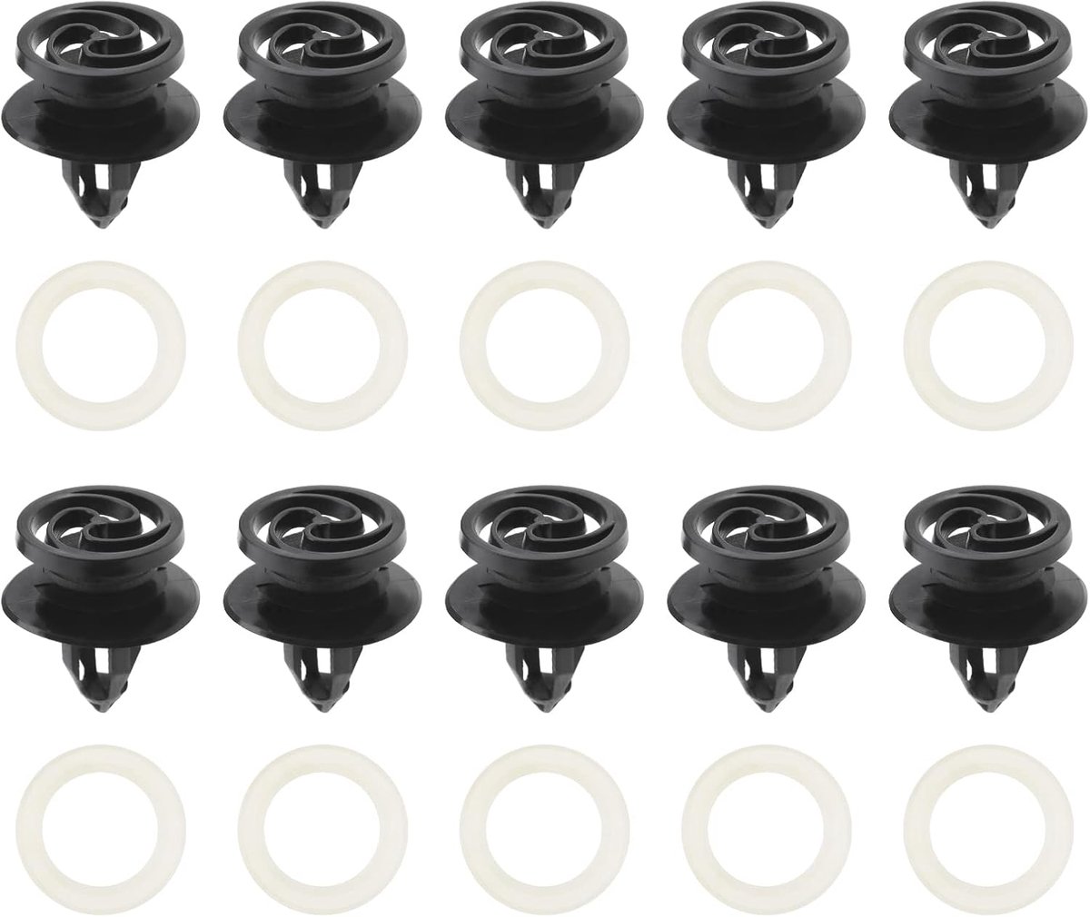 SnelShoppen - 30 Stuks Auto Deur Trim Paneel Clips met Sealant 8E0868243 Geschikt voor A4 A3 B6 B7 11mm Gaatjes Deur Kaart Clips Trimming Bevestigings