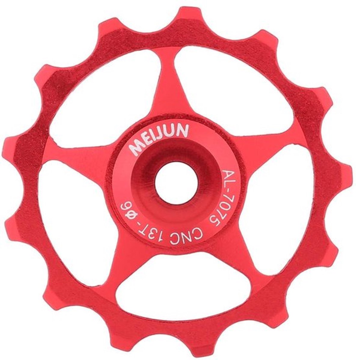 Ondersteuningswiel 11T/13T - Aluminium Legering - Lichtgewicht - Schokbestendig - Kogelgelagerd - Geschikt voor Spindels 4/5/6 mm - Fietsrol