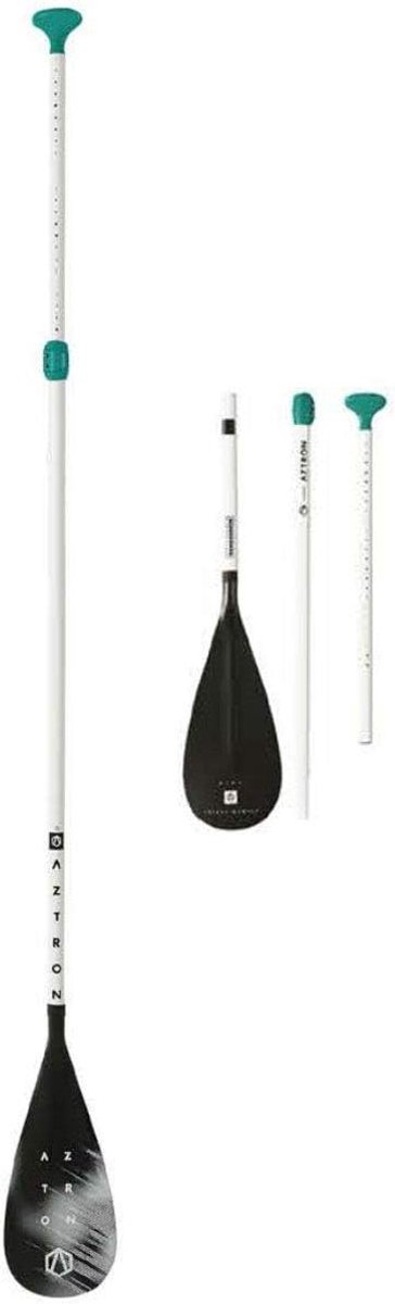 Peddel 3-delig aluminium - verstelbare lengte 160-215 cm - duurzaam nylon - ideaal voor ondiep water - ShopVlot