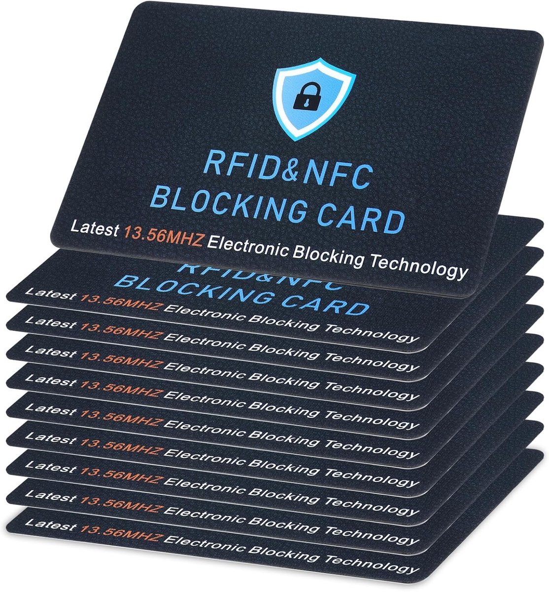 RFID blokkerende kaarten - 10 stuks - ultra dun - bescherming tegen digitale diefstal - ShopVlot