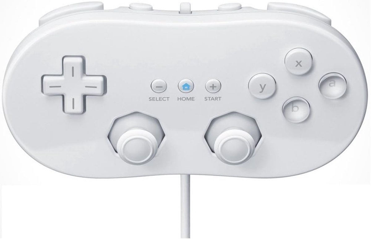 Klassieke controller voor Nintendo Wii - Wit - Gamepad voor Virtual Console games - Eenvoudig in gebruik - ShopVlot