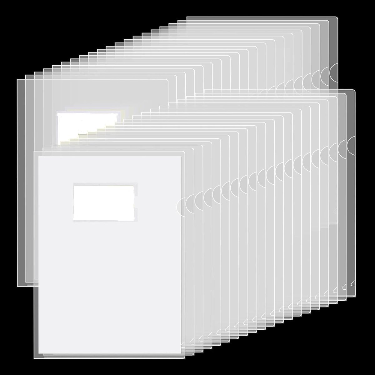 A4 documentcovers 50 stuks - transparant PP - waterdicht en scheurvast - ideaal voor documenten - ShopVlot