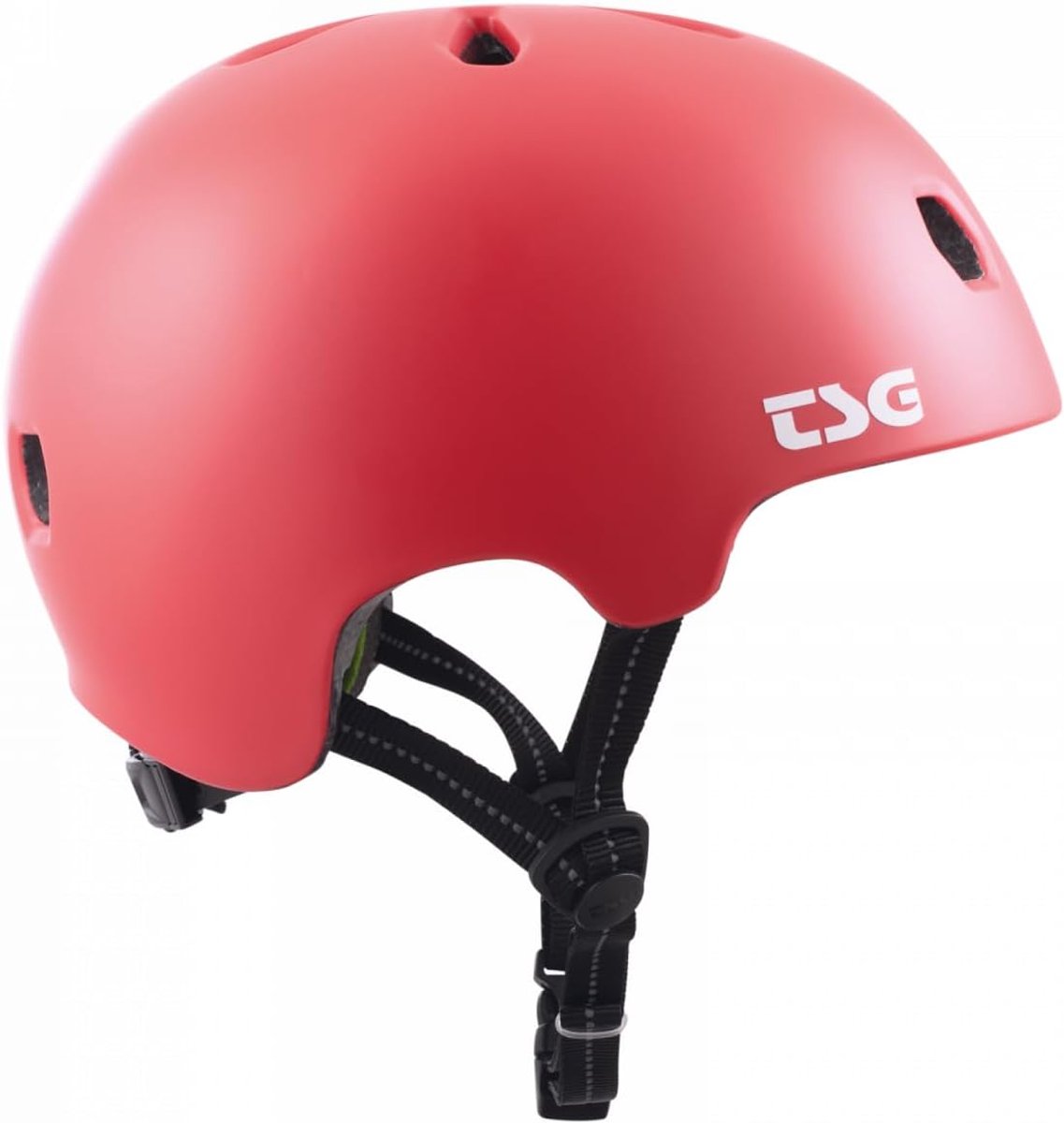 Skatehelm XXS/XS - satijnrood - robuust ontwerp - optimale bescherming voor skaters - ShopVlot