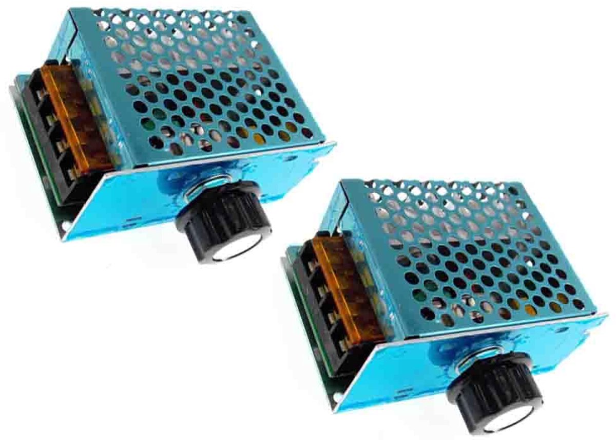 Voltage regelaar 0-220V 4000W - dimmer en thermostaat - motor snelheid regeling - ideaal voor diverse toepassingen - ShopVlot