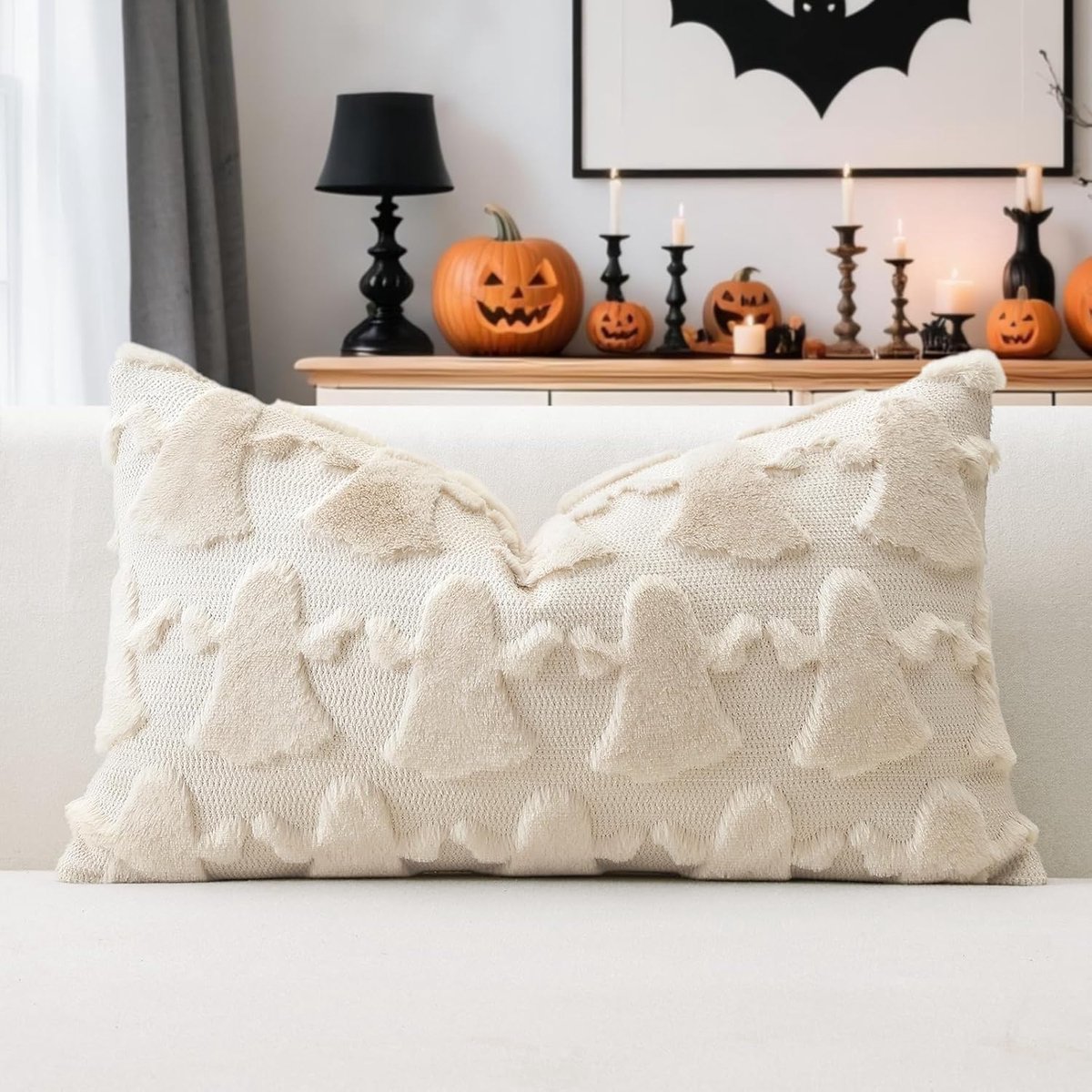 Decoratieve Kussenhoezen 30x50cm - Zacht Wolvelours - Luxe Geometrisch Design - Perfect voor Sofa of Slaapkamer - ShopVlot