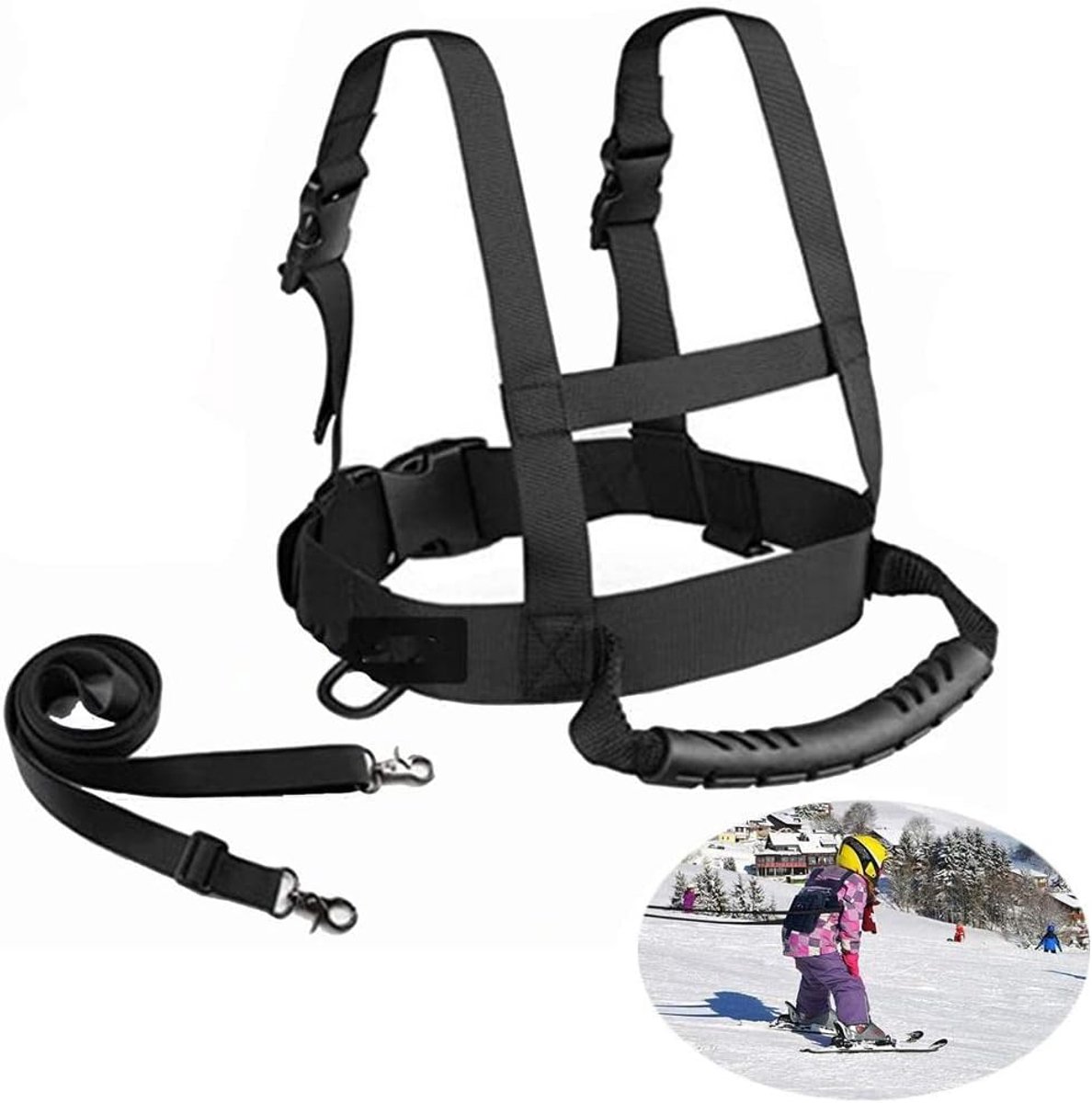 KKPLZZ Ski Harness for Kids - Ski Safety Shoulder Strap, Safe Strap for Accompanying Children, Study Skating Skiing - ShopVlot
