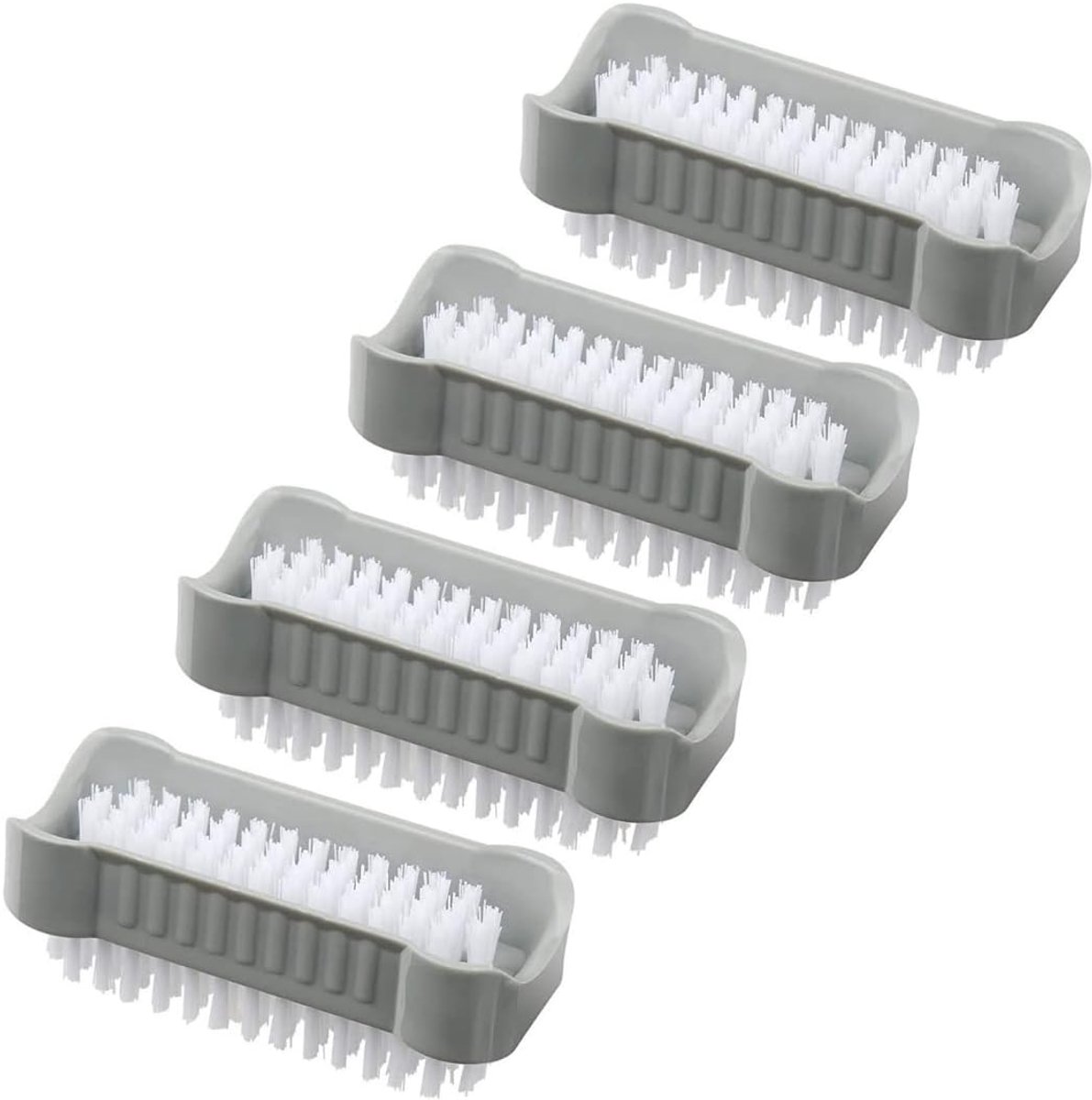 AMATHINGS 4 pieces double-sided hand brush/nail brush to protect against bacteria and viruses - ShopVlot