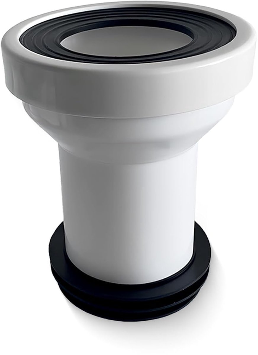 WC connection pipe, WC drain pipe seal drain plastic sewage toilet connection fitting installation seal connection - ShopVlot
