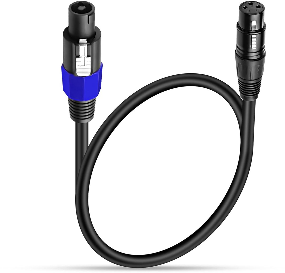 XMSJSIY Speakon to XLR Cable, 3 Pin XLR Bus to Speakon Plug, Audio Cable with Twist Lock Microphone Extension Cable - ShopVlot