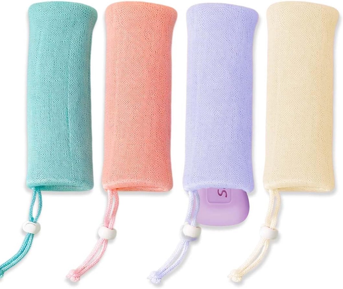 4 Pezzi Sacchetti Di Sapone In Rete Esfoliante, Retine Schiuma Per Bagnoschiuma Per Pulizia Corpo E Viso (4 Colori) - ShopVlot