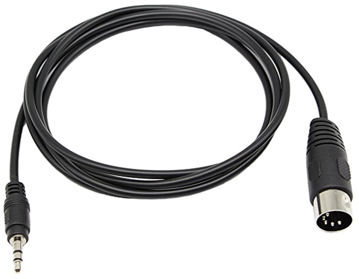 CERRXIAN 5-Pin DIN MIDI Cable, 3.5 mm (1/8 Inch) TRS Stereo Plug to 5-Pin Din Plug, Professional Premium Audio Adapter - ShopVlot