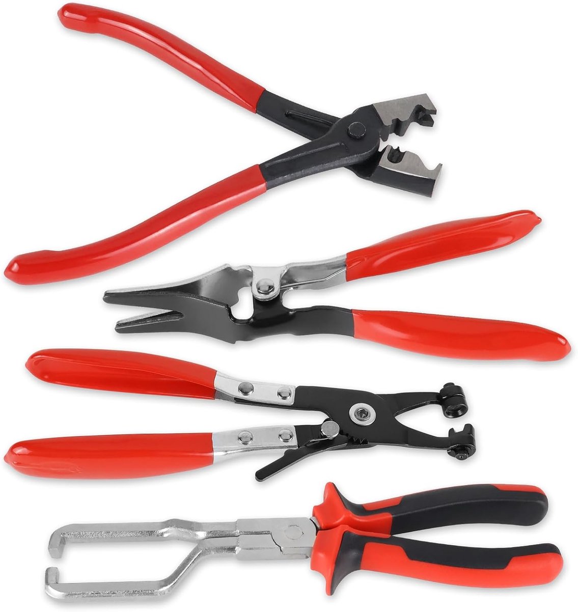 Hose Clamp Pliers, Hose Clamping Pliers, Car Straight Neck Hose Clamp Plier, Hose Clamps, Removal Pliers, Petrol - ShopVlot