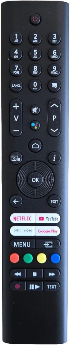 Replacement Remote Control RC45190 / RC45190BT for Telefunken TV 23809632 30111985 32HL8450 43UA9000 45190 D40F550X2CW - ShopVlot