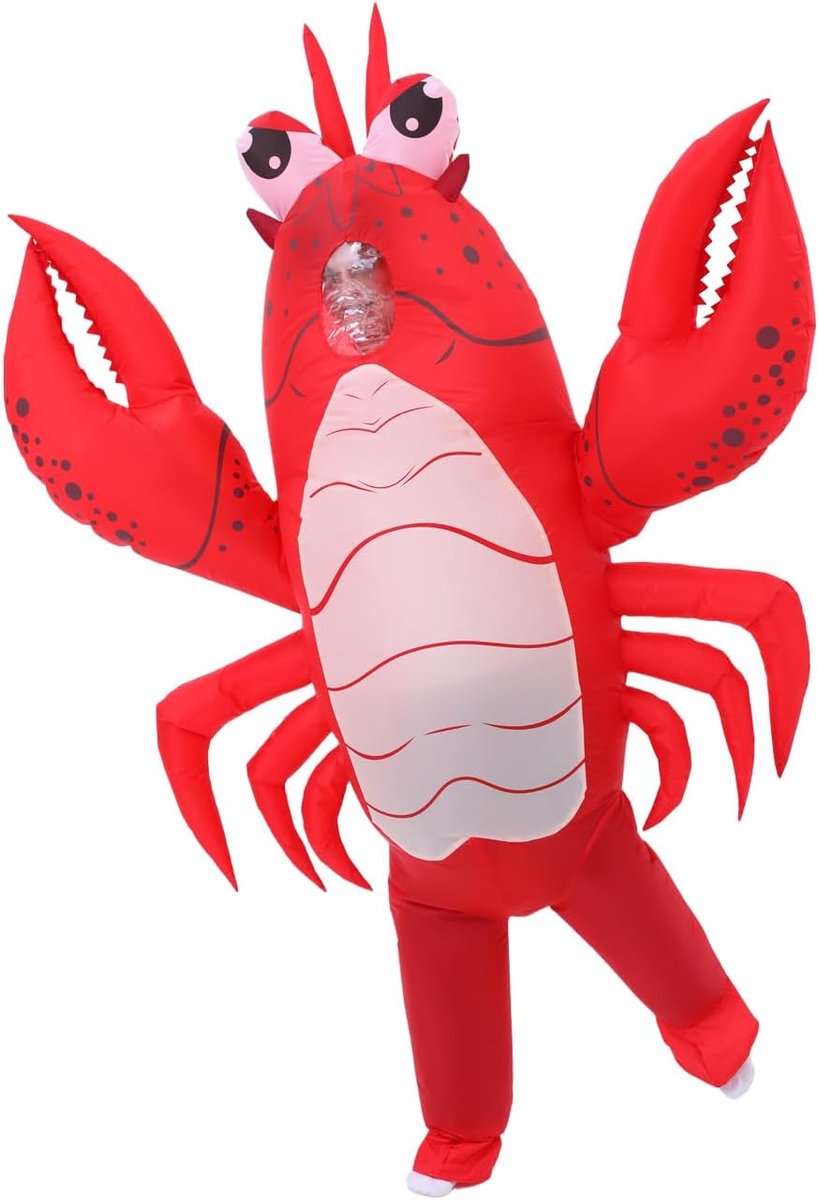 Adult Inflatable Costume Full Body Inflatable Lobster Costume Men/Women Funny Lobster Costume Inflatable Costume - ShopVlot