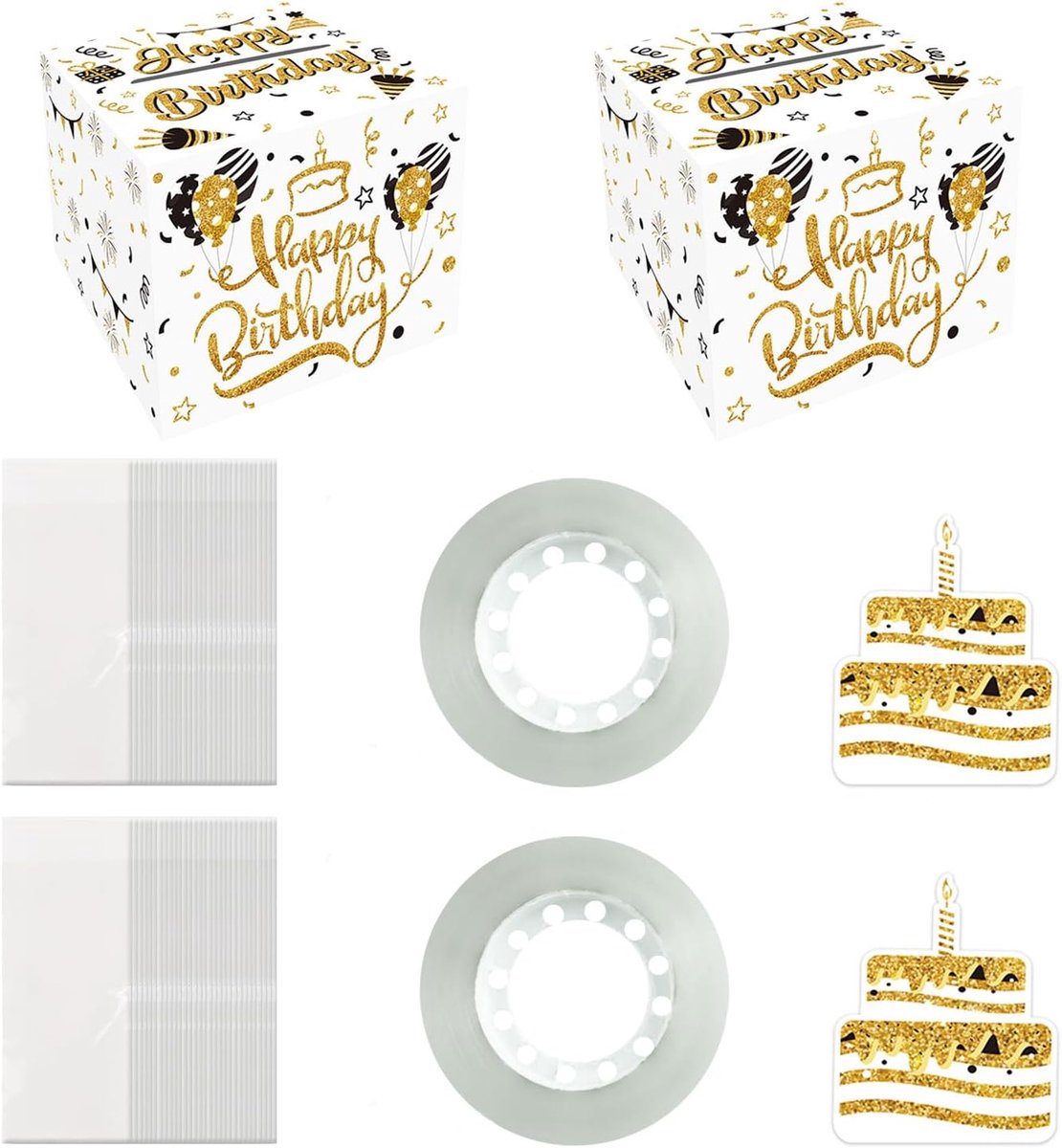 2 stuks Happy Birthday Spaarpot - ShopVlot