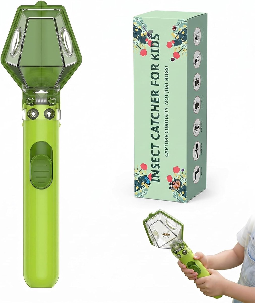 Insectenvanger voor kinderen met vergrotingslens, draagbare insectenvanger voor verkenning in de open lucht en spelen - ShopVlot