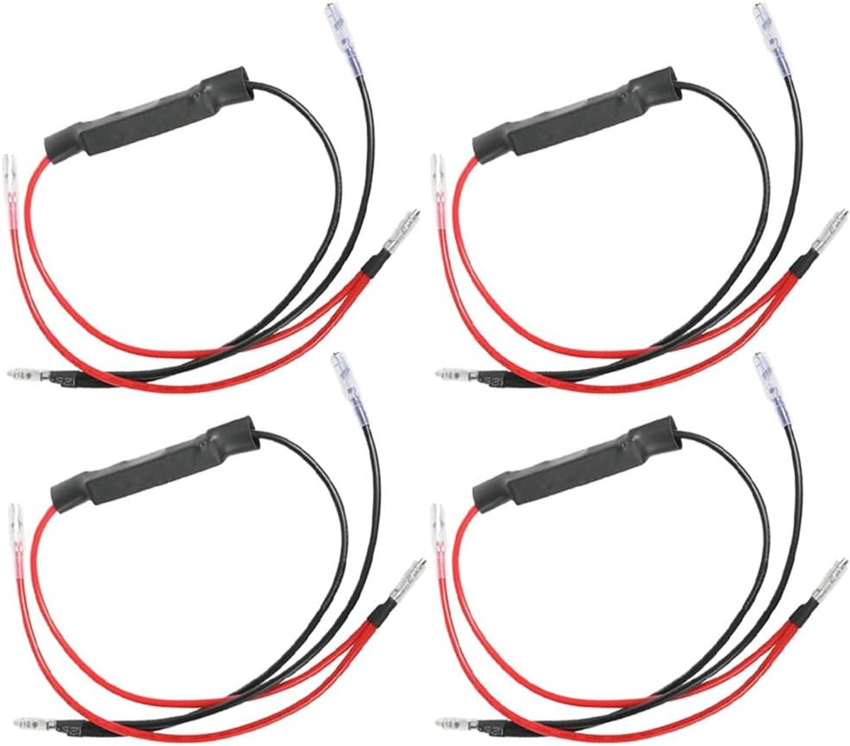GUUZI 4PCS Y-066 Motorcycle Resistor,12V Motorcycle Turn Signal LED Load Resistance Indicator Fix Error,Car - ShopVlot