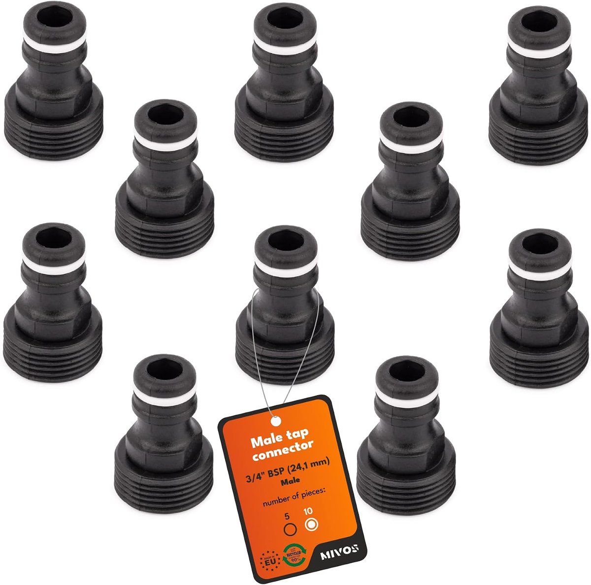 Tuinkraanadapter 3/4 Inch - Snelle koppeling - Gemaakt van 90% gerecycled plastic - Milieuvriendelijk - ShopVlot