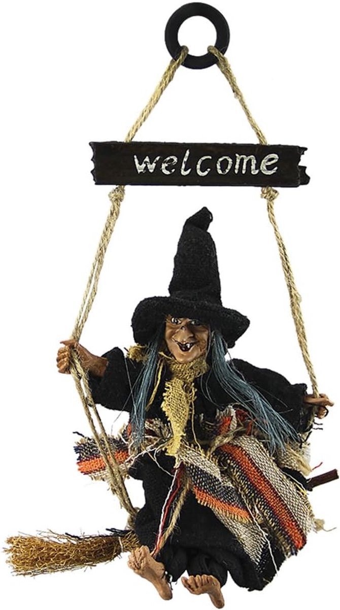 Halloween Hangsels Spookdecoraties 20 x 30 cm - Linnen + Plastic - Duurzaam en Herbruikbaar - Perfect voor Feestjes - ShopVlot