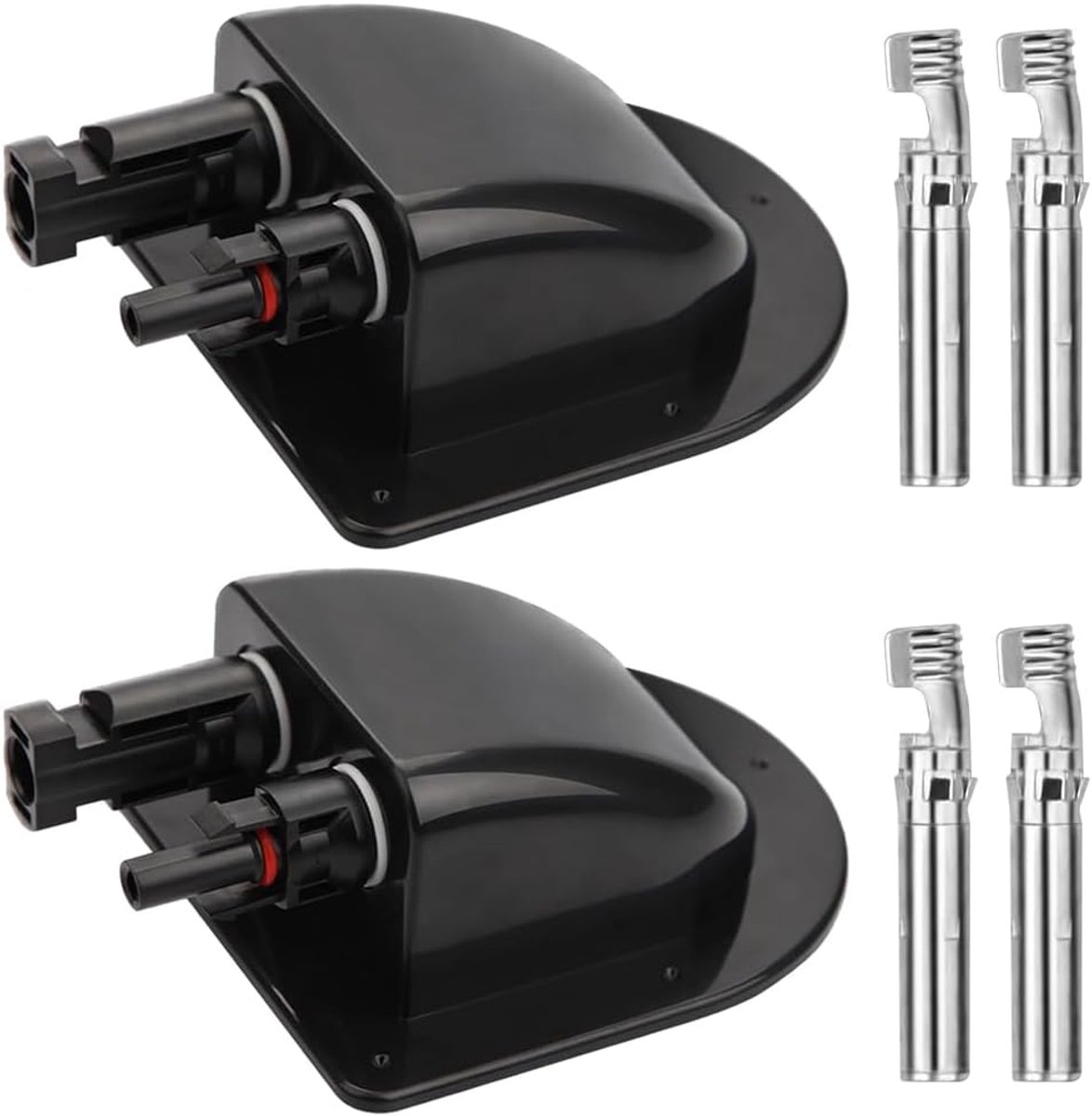 Roof Grommet IP68 Waterdicht - Dubbele Kabelinvoer - ABS - Voor Zonnepaneel en Motorhome - ShopVlot