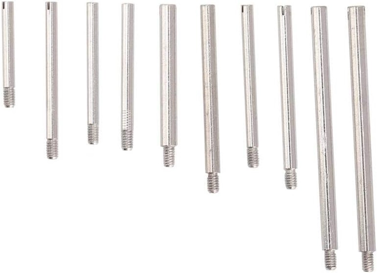Horloge band schroef set - 10 maten - metalen schroeven - professioneel horlogemaken - ShopVlot