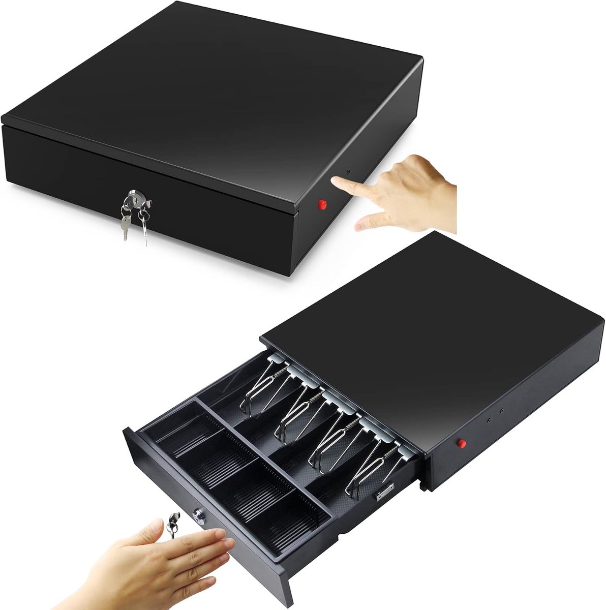 Geldlade 16 Inch - Staal - Handmatig te openen - Ideaal voor retailomgevingen - ShopVlot