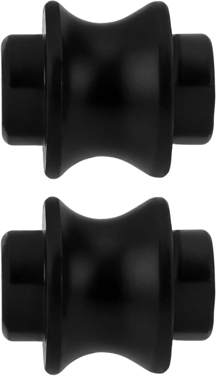 SnelShoppen - 2 Stuks Barrel Spacer Steun Standoff Ondersteuningsschroef Geschikt voor Benchmade Bugout 535 en Mini Bugout 533, Zwart, Aluminium Leger