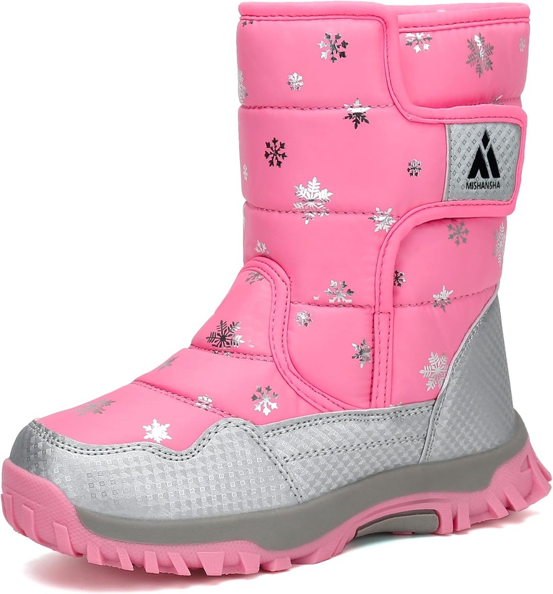 Kindersneeuwschoenen maat 24-38 - roze - warm gevoerd - niet-slip voor buitengebruik - ShopVlot