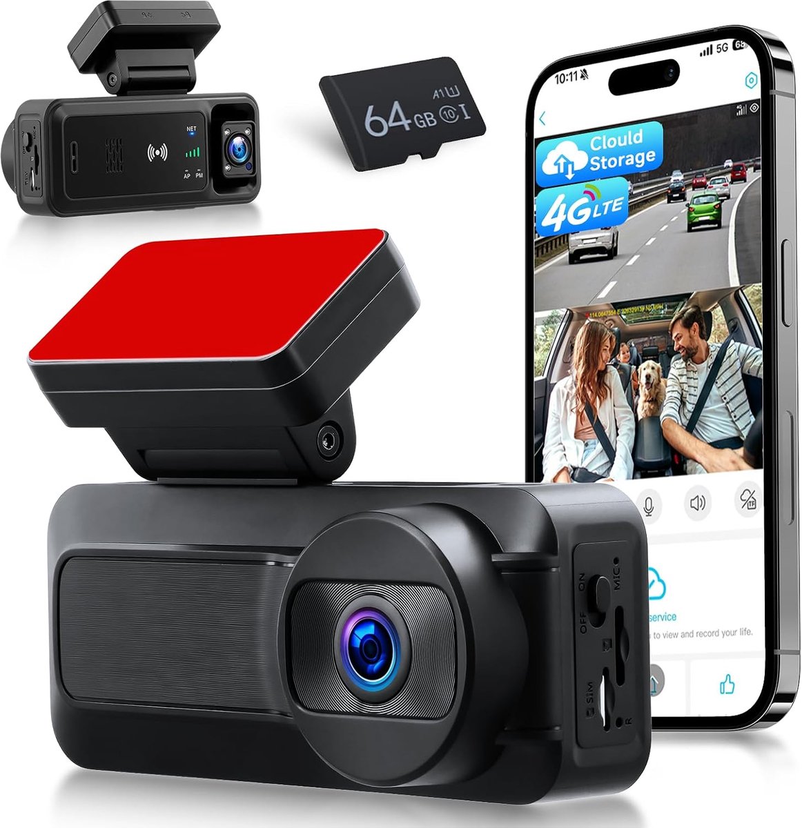 Dashcam 4K Wi-Fi - Ultra nachtzicht - G-sensor - 24 uur parkeerbewaking - ShopVlot