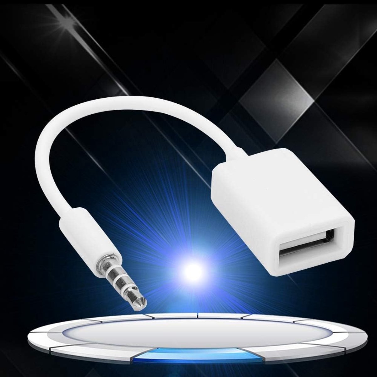 Audio kabel 3.5mm naar USB - flexibele PVC - waterdicht - ideaal voor adapter verbindingen - ShopVlot
