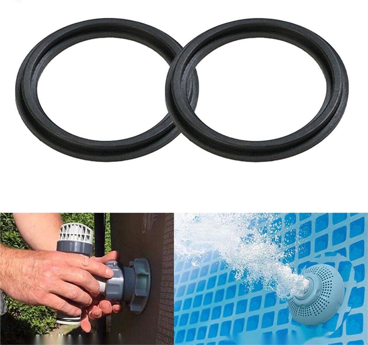 Diver Ventiel Seal - Rubber Vervangingsonderdelen - Geschikt voor Intex 10745 - Eenvoudige installatie - ShopVlot