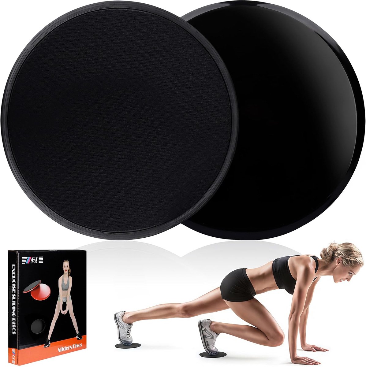 Slide Discs Oefen Schuifschijven - Dubbelzijdig - Antislip en Glad - Ideaal voor Abdominale Training - ShopVlot