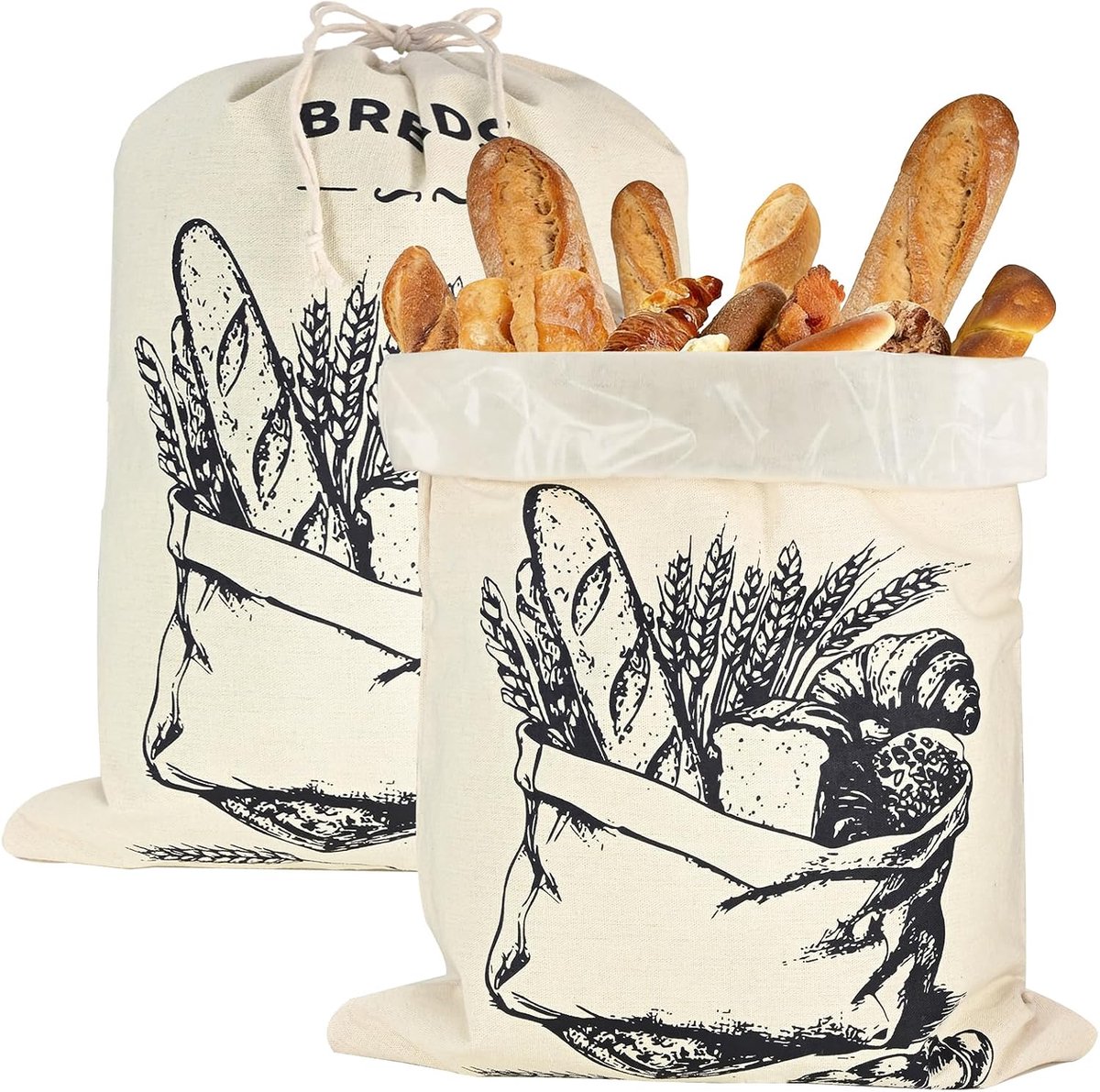 Broodzak - Yamaiduo - Herbruikbaar - Ideaal voor vers brood - ShopVlot