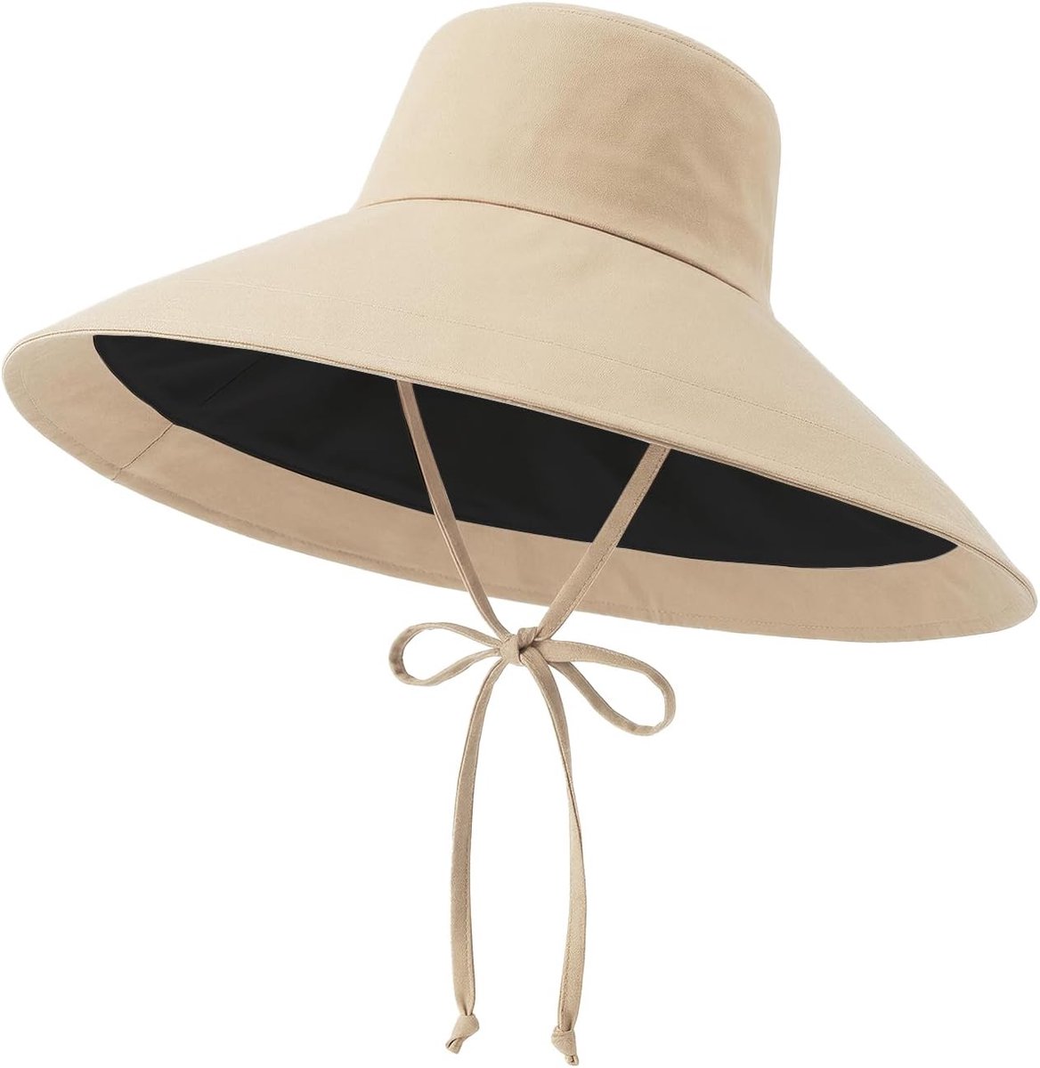Zonnebrandcrème dames UPF 50+ - 18cm brede rand - opvouwbaar en ademend - ideaal voor strand en vissen - ShopVlot