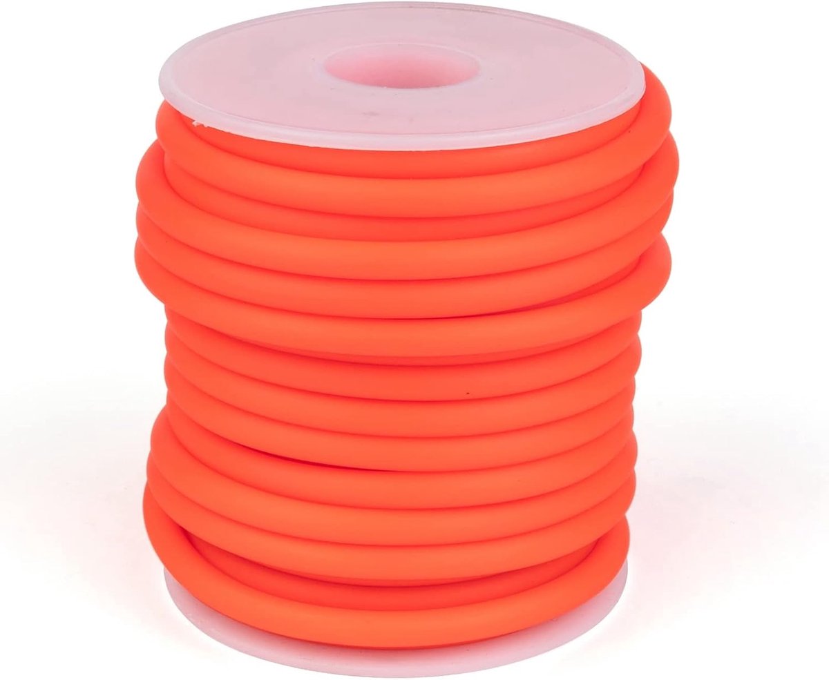 Holle buis rubberkoord 10m - PVC rubber - 5mm diameter - ideaal voor armbanden en breien - ShopVlot